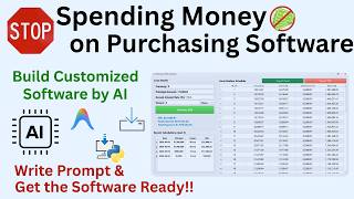 Stop Spending Money on Software | AI Builds Customized Software💡