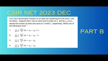 Complex Analysis - Applications of Argument Principle || CSIR NET 2023 DEC