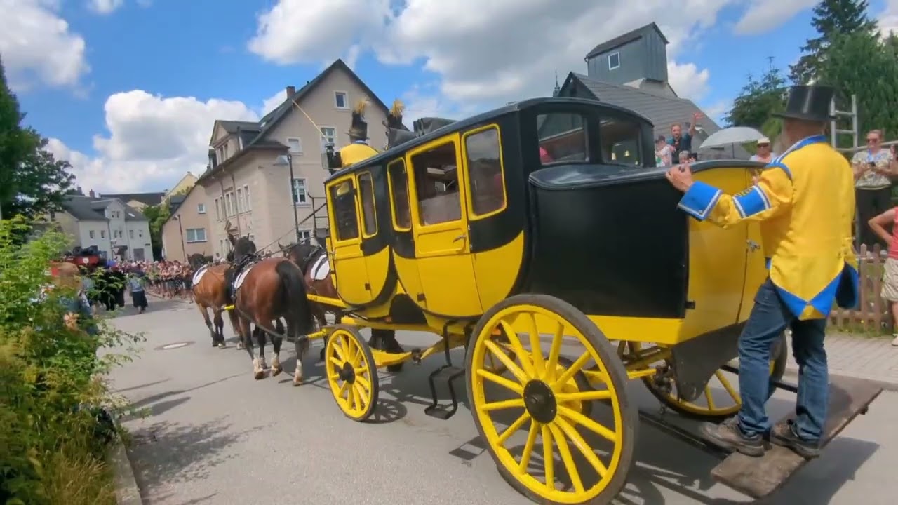 🎉 Festumzug in Thalheim Erzgebirge – 100 Jahre Stadtrecht! 🎉