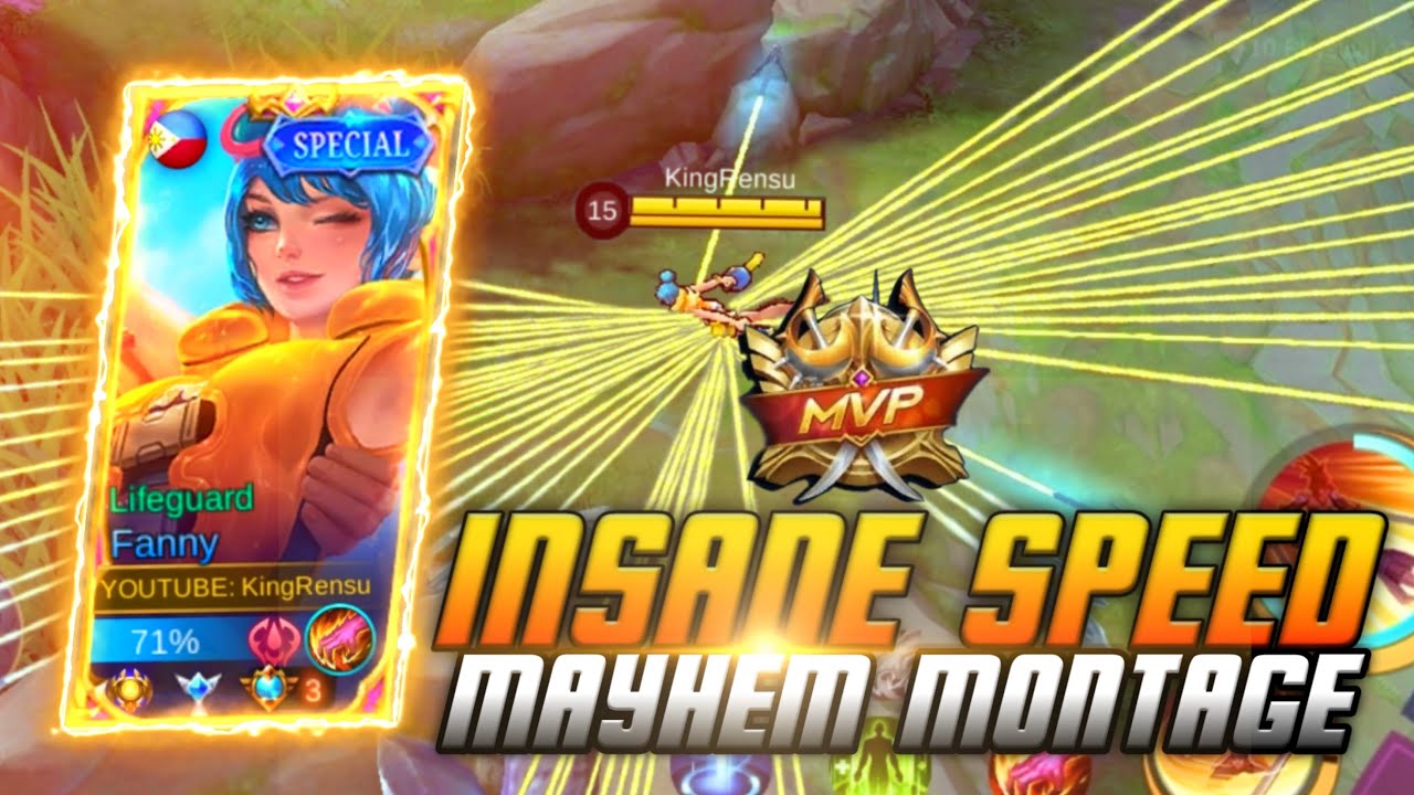 SUPER AGGRESSIVE FANNY MAYHEM MONTAGE BY KINGRENSU !! ⚡| INSANE SPEED!! 🔥 | MLBB