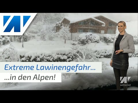Warnung: Extreme Lawinengefahr in den Alpen! Schneewalze bringt am Sonntag Flachlandwinter am Rhein!