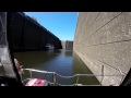 Inside a lock and dam