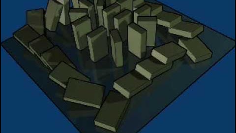 Blender Domino Physics