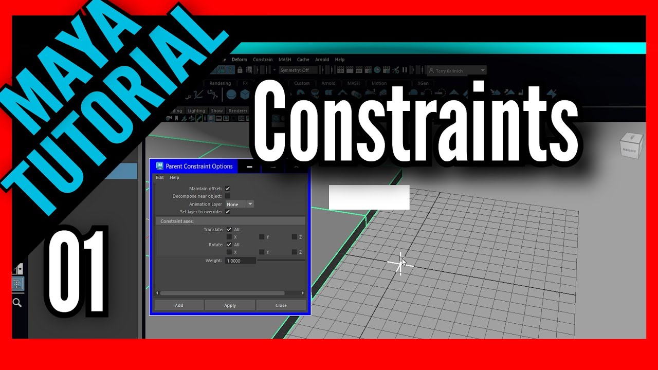 Maya Tutorial - Constraints 01 - YouTube