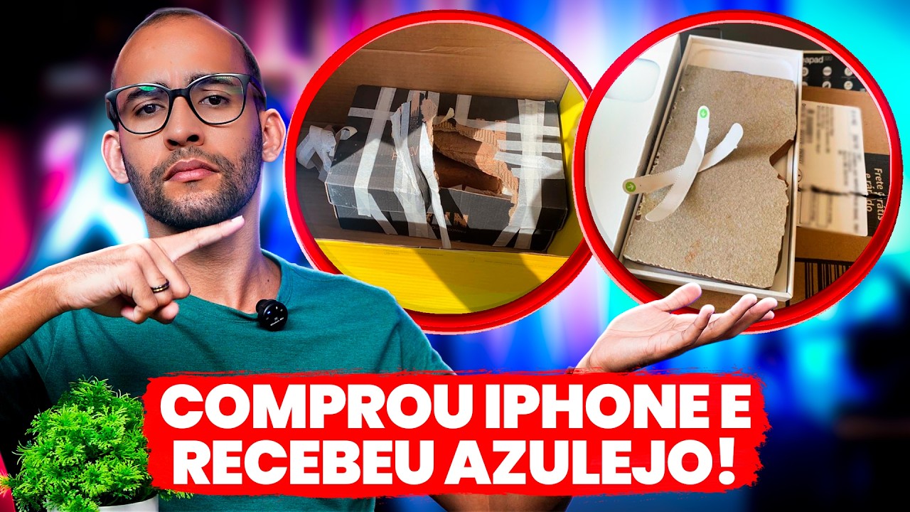 COMPROU IPHONE NA AMAZON E RECEBEU UM AZULEJO! O QUE TÁ ACONTECENDO COM AS COMPRAS ONLINE?
