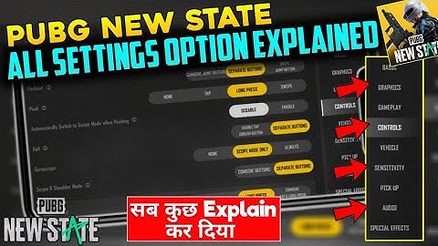 Pubg New State All Settings Explained | Guide In Hindi | Pubg New State All Settings Work Explained
