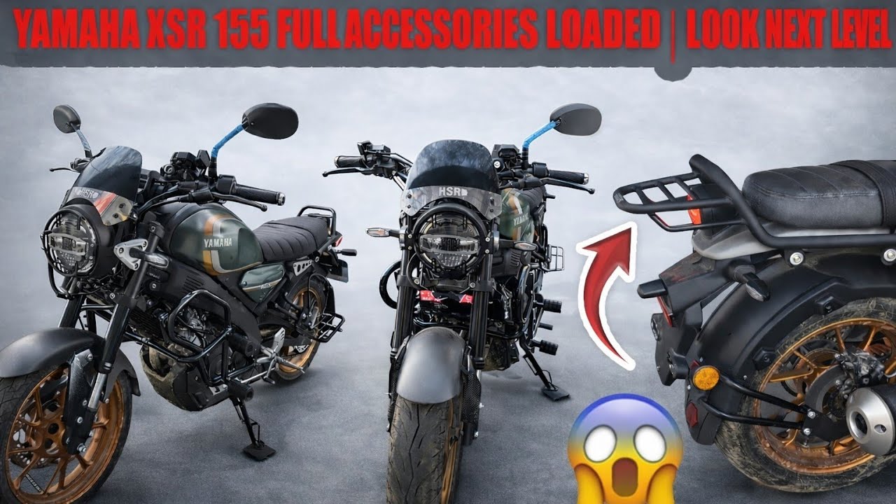 😱😱Yamaha XSR155 Fully Loaded With || All Accessories 😍 #karolbagh #yamahaxsr155 #modified 