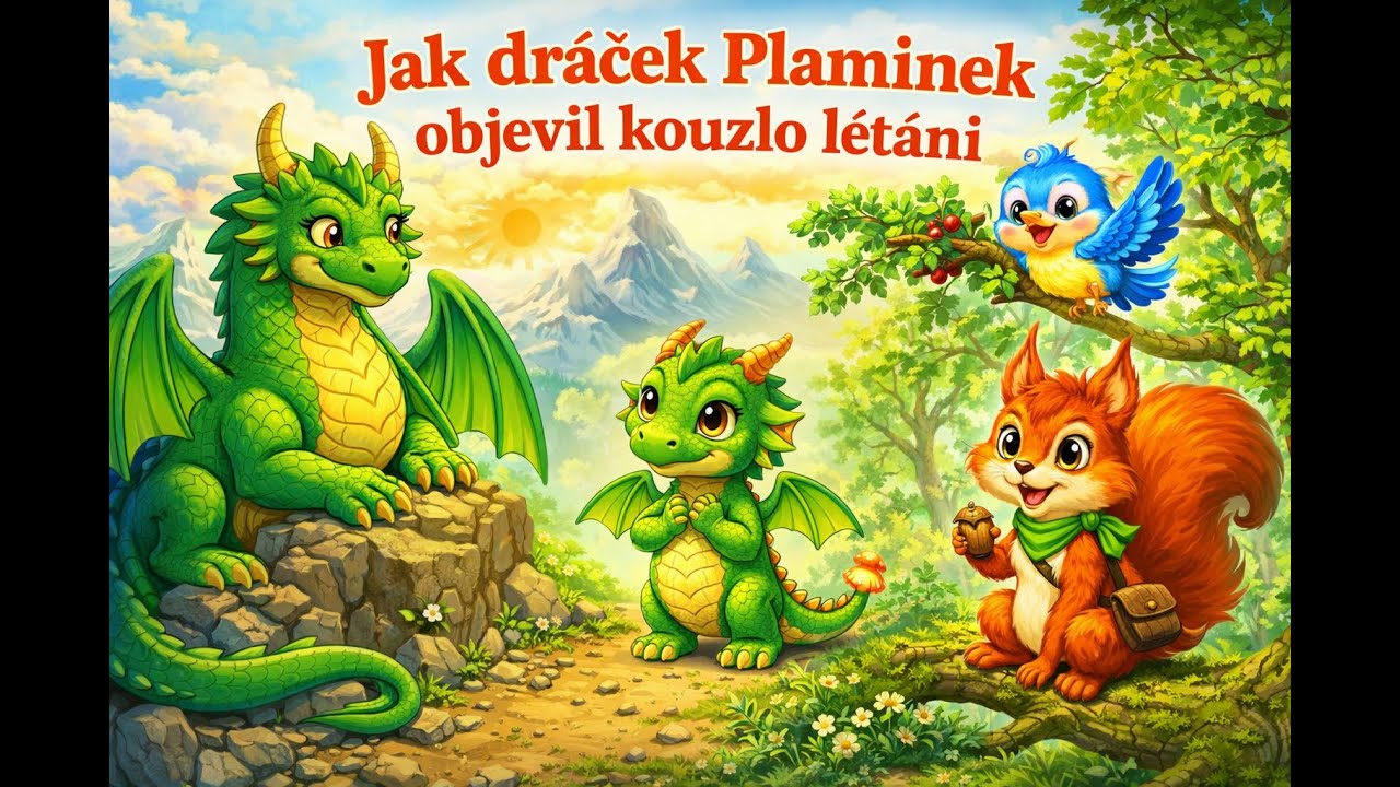 Dráček Plamínek: Česká Pohádka na Spaní pro Nejmenší Děti | Audiopohádka