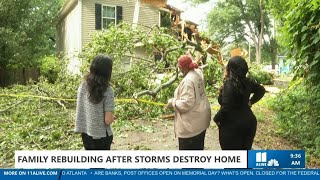 Walton County family rebuilding after storm damage