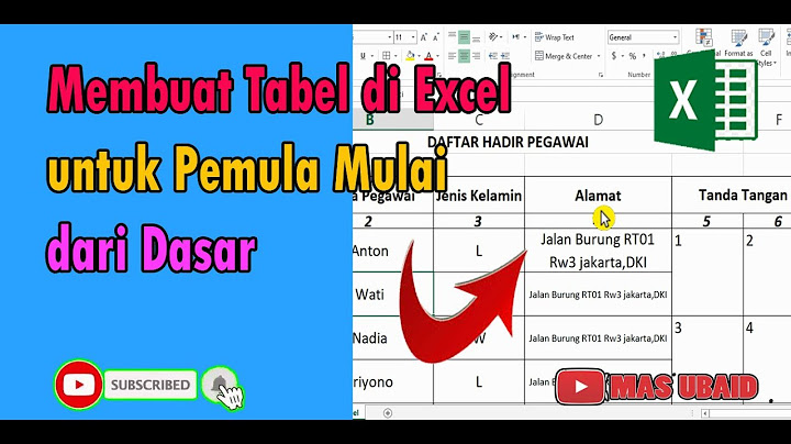 Apakah Excel bisa digunakan untuk membuat tabel?