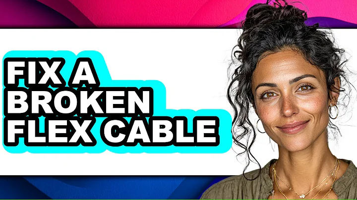 How to Fix a Broken Flex Cable - Full Guide