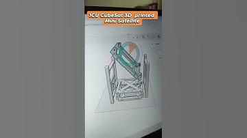 1CU CubeSat Tinkercad 3D design 3d printing 1st mini satellite try #satellite #3dprinting #tinkercad