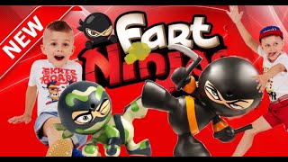 The best fun with FART NINJA. Who farts: Cyril or Philip? pranks 2019