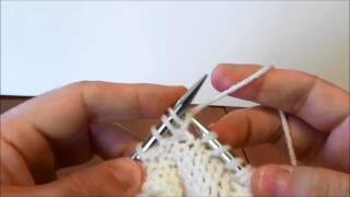 Knit In The Front And Back Kfb Or K Front Back - Left Handed - Continental