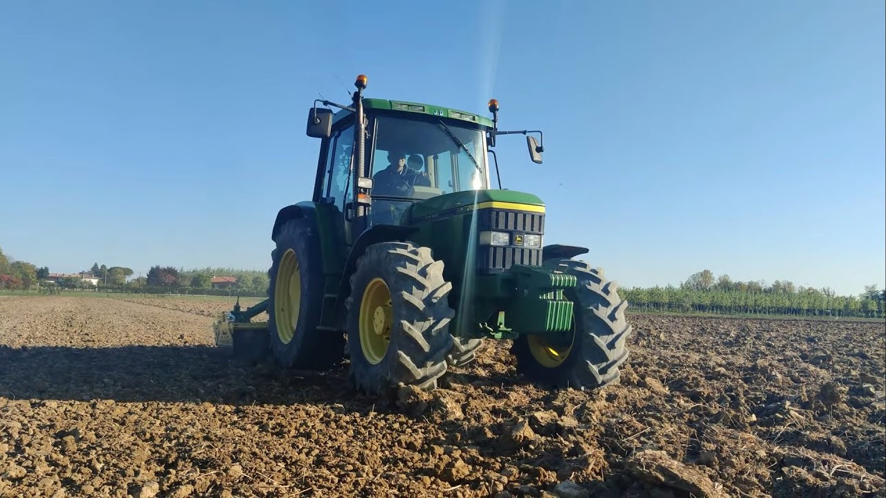 Erpice rotante Moreni + John Deere 6210