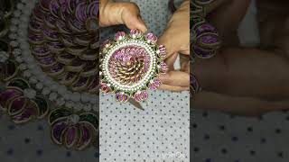 Kundan centre clip hair clip hair clip making video