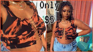 $5 DIY Safety Pin Crop Top 🧷
