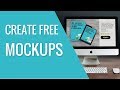 Create laptop and tablet mockups free of charge - no softwares needed