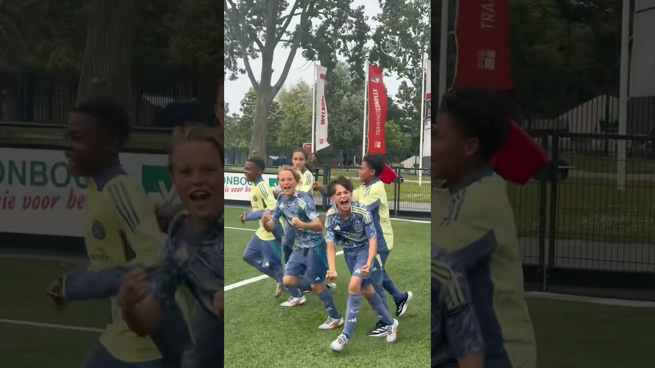 Ajax U13 are crowned national champions after beating AZ in the final! 🔥