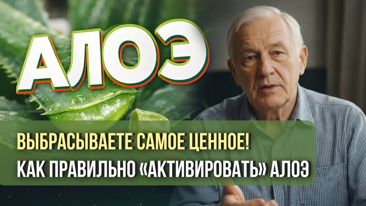 ПОСМОТРИТЕ НА АЛОЭ ПО-НОВОМУ| 3 рецепта, которые реально работают (Личный опыт врача)