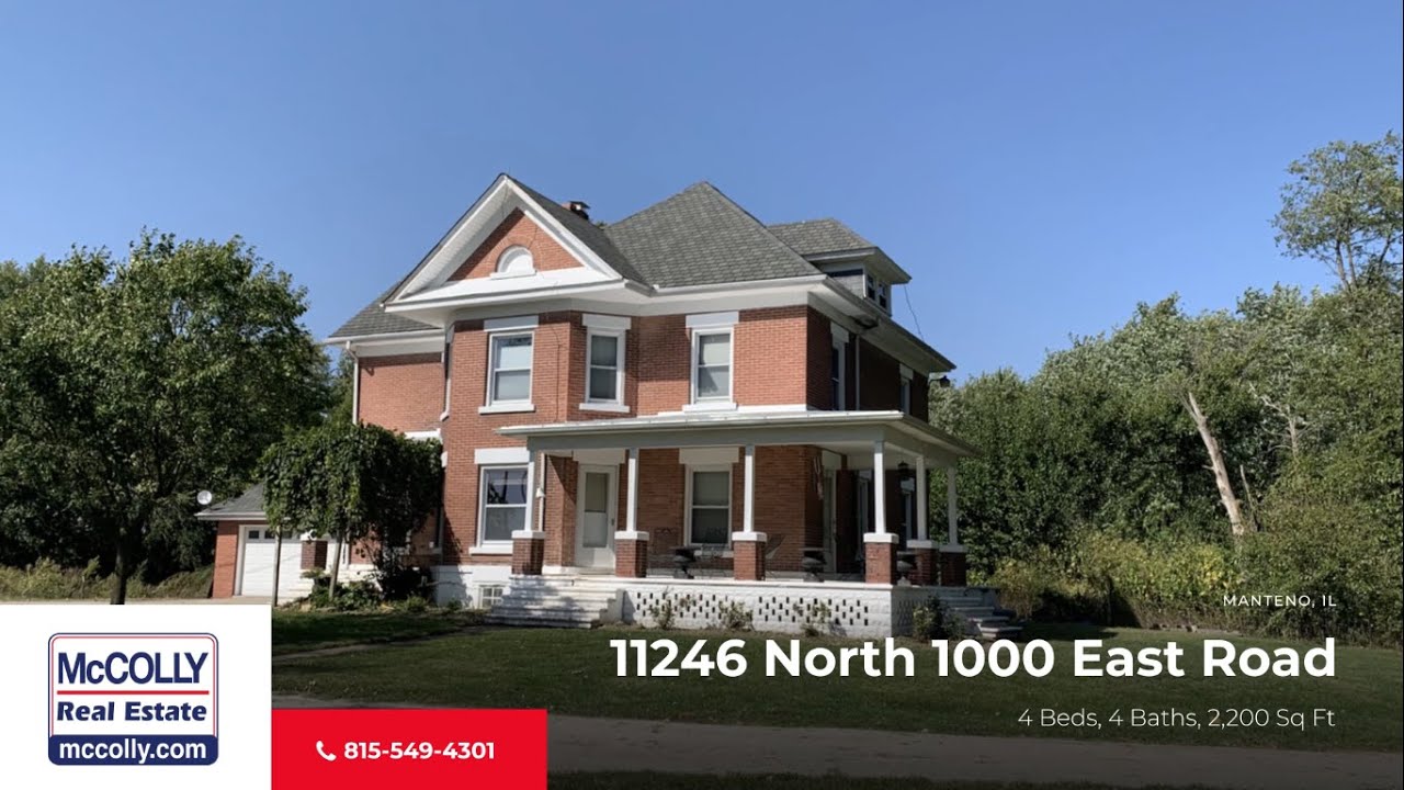 11246 North 1000 East Road, Manteno, IL | MLS# 11567905 - McColly - YouTube