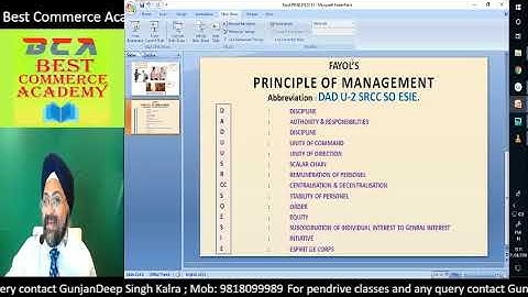 Principles of Management- 4th Class