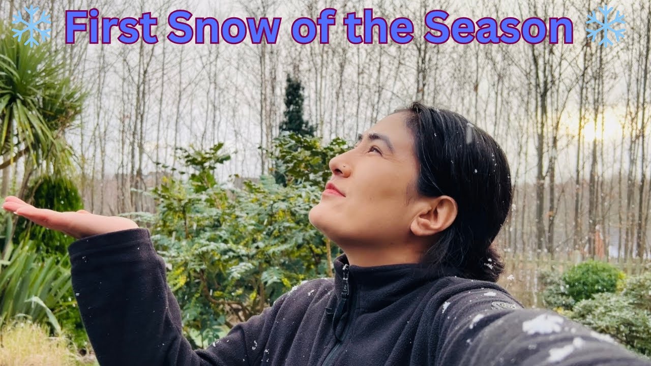 First Snow of the Season ❄️ | Mum’s Routine, What I Cooked for Lunch & Weather Chat | Weekly Vlog