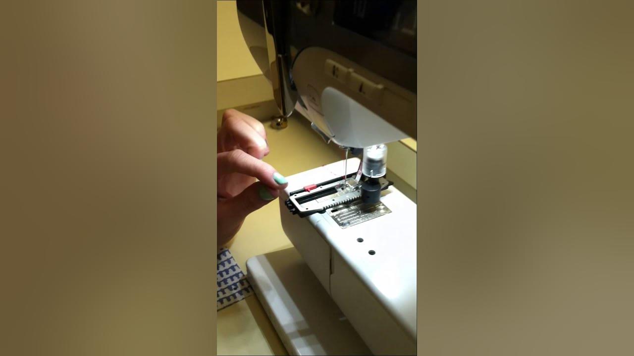 How to sew a buttonhole Bernina 330 YouTube