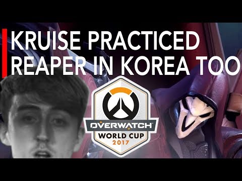 Overwatch | UK VS Germany - Kruise Practiced Reaper in Korea Too | World Cup 2017 Highlights