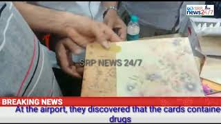 drugs  busted in the visiying card