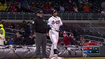 STL@ATL: Inciarte drives a triple to right field