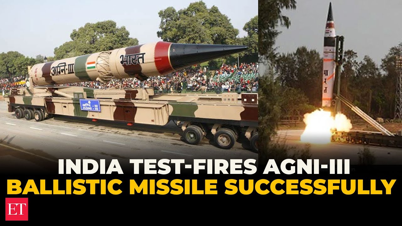 Индия успешно провела испытательный запуск баллистической ракеты «Агни-3», способной нести ядерны...