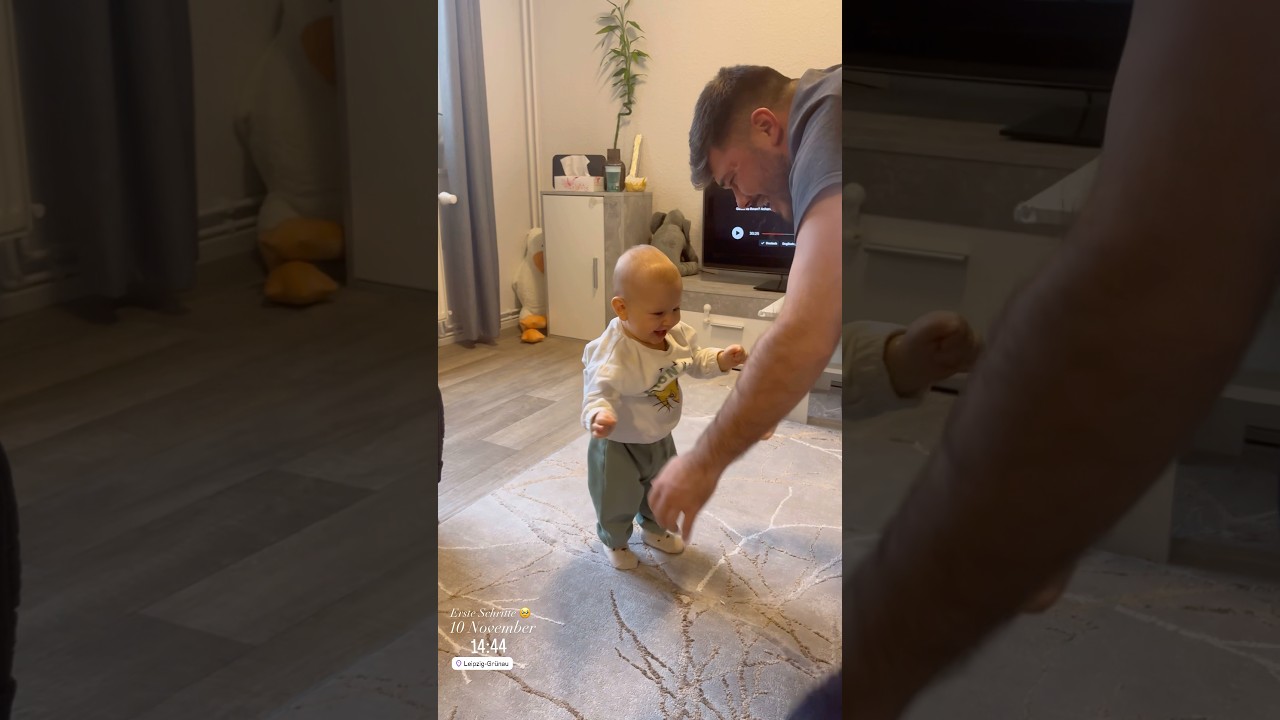 Die ersten Schritte meines Sohnes🥹🥹     