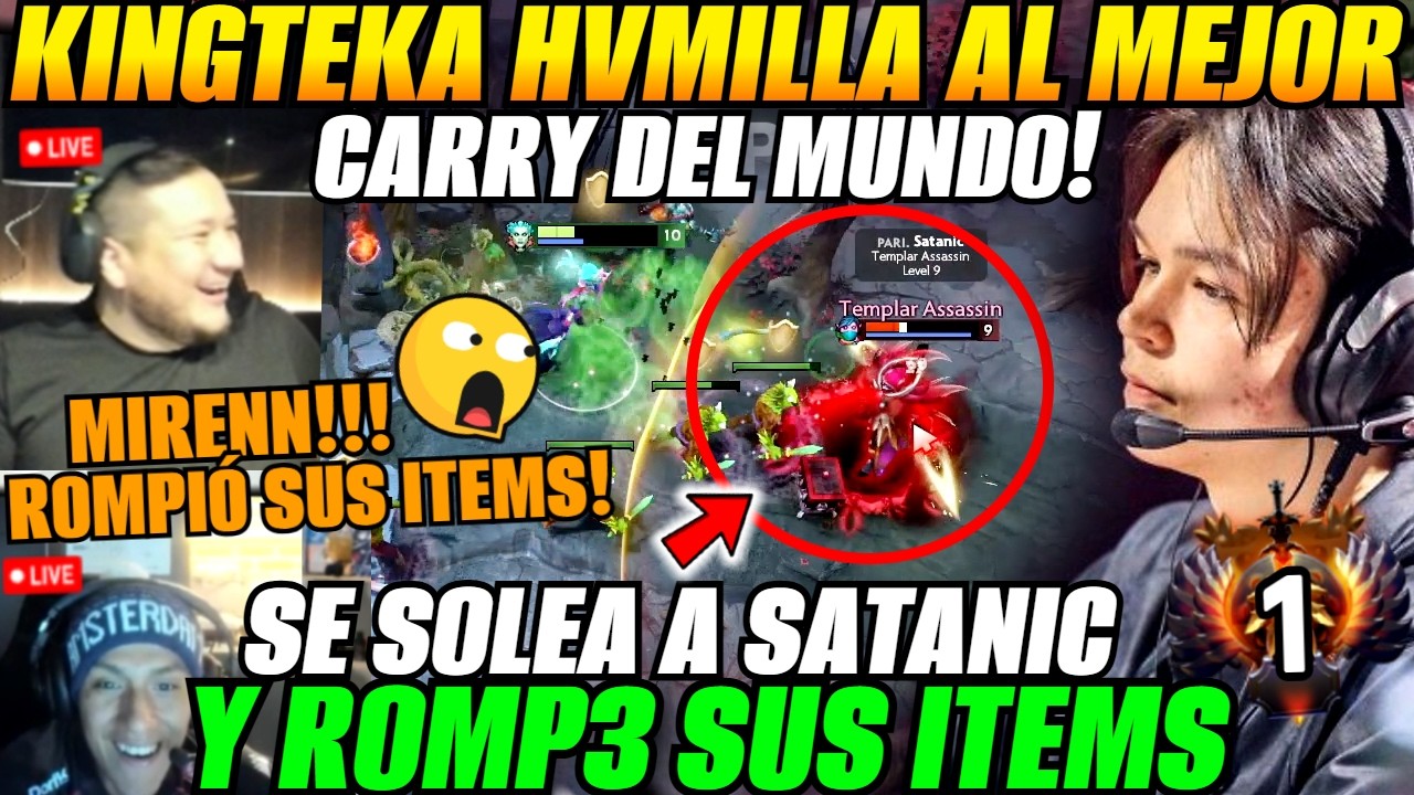😲KINGTEKA SE SOLEA a SATANIC (Top 1) y ROMP3 SUS ITEMS!😲Toda la BOOTCAMP sorprendida
