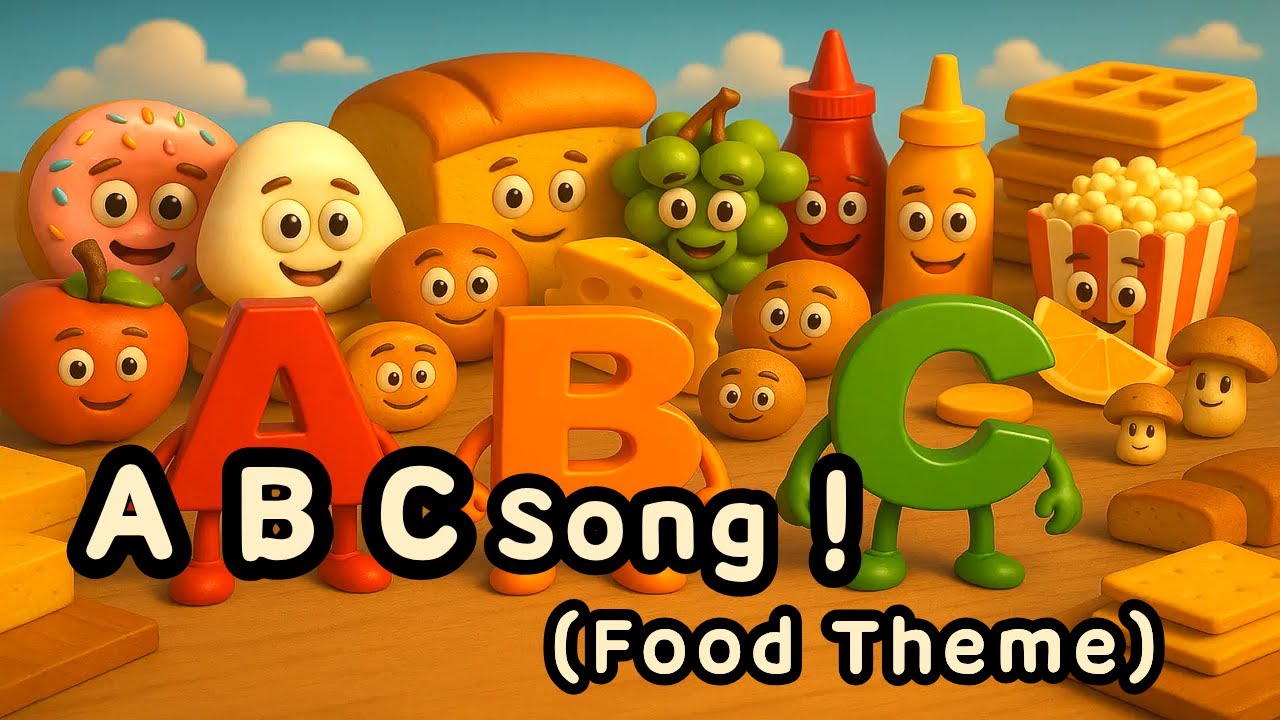 ABC Song] |🍎 アルファベットのたべものと うたおう！ |🌈 こどもの
