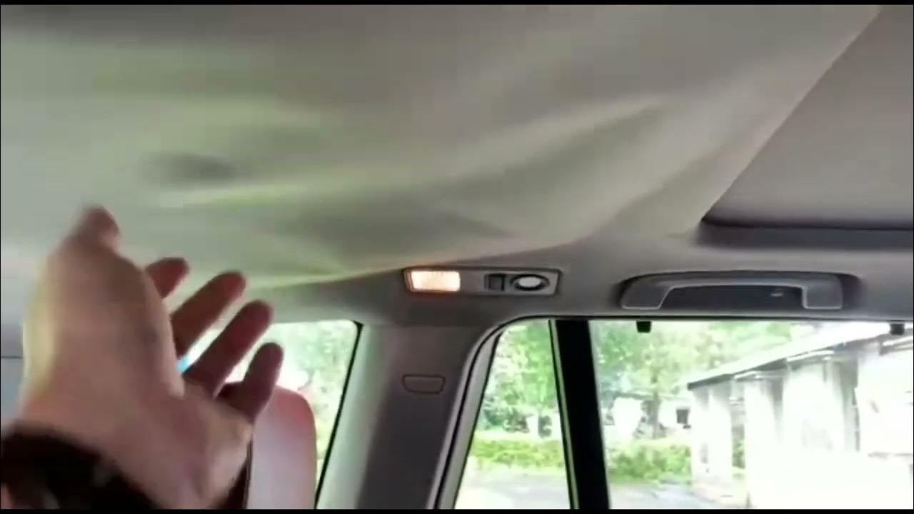 Best and easiest way to repair BMW headliner. - YouTube