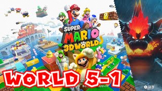 슈퍼마리오 3D 월드/ 퓨리 월드 [별 3개 스템프 공략 World 5-1]