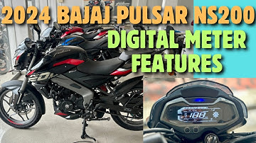 2024 BAJAJ PULSAR NS 200 DIGITAL METER FEATURES IN MALAYALAM