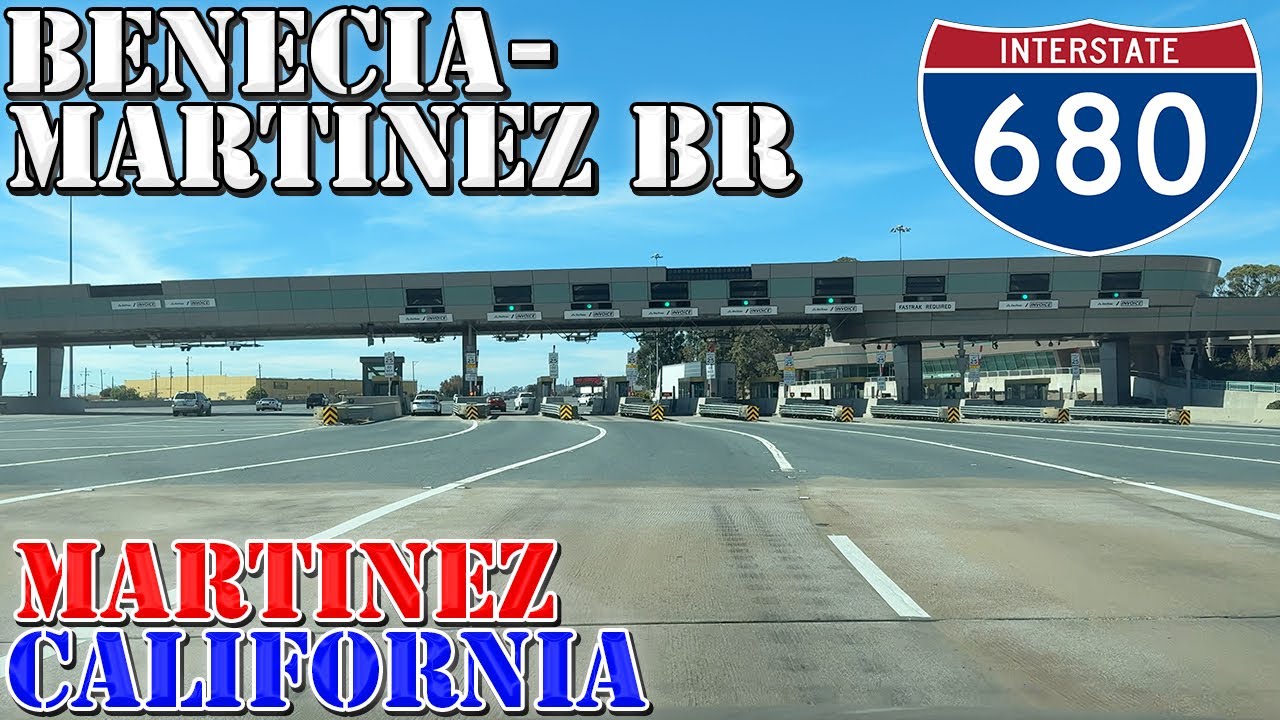 Benicia-Martinez Bridge - Martinez - California - 4K Infrastructure Drive