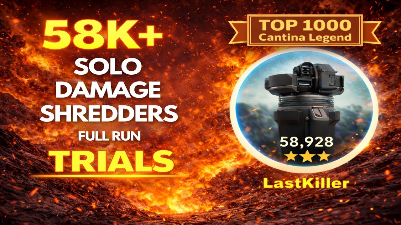 58K+ SOLO DAMAGE Shredders – TOP 1000 Cantina Legend | ARC Raiders Full Run