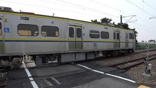 127次普悠瑪、2234次與2183次區間車通過斗南鎮部前寮平交道 20200408