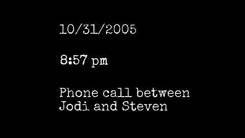 8:57pm 10/31/2005 Jodi and Steven Avery recorded p...