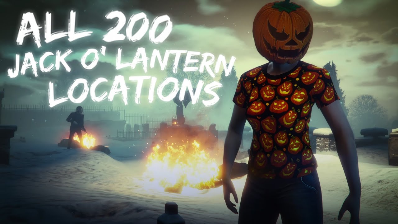 ALL 200 JACK O' LANTERN LOCATIONS GUIDE in GTA 5 Online (Unlock Horror ...