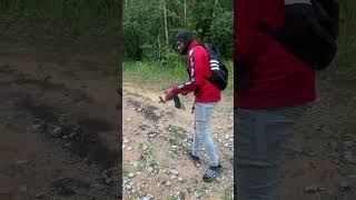 Shooting micro Draco with one hand