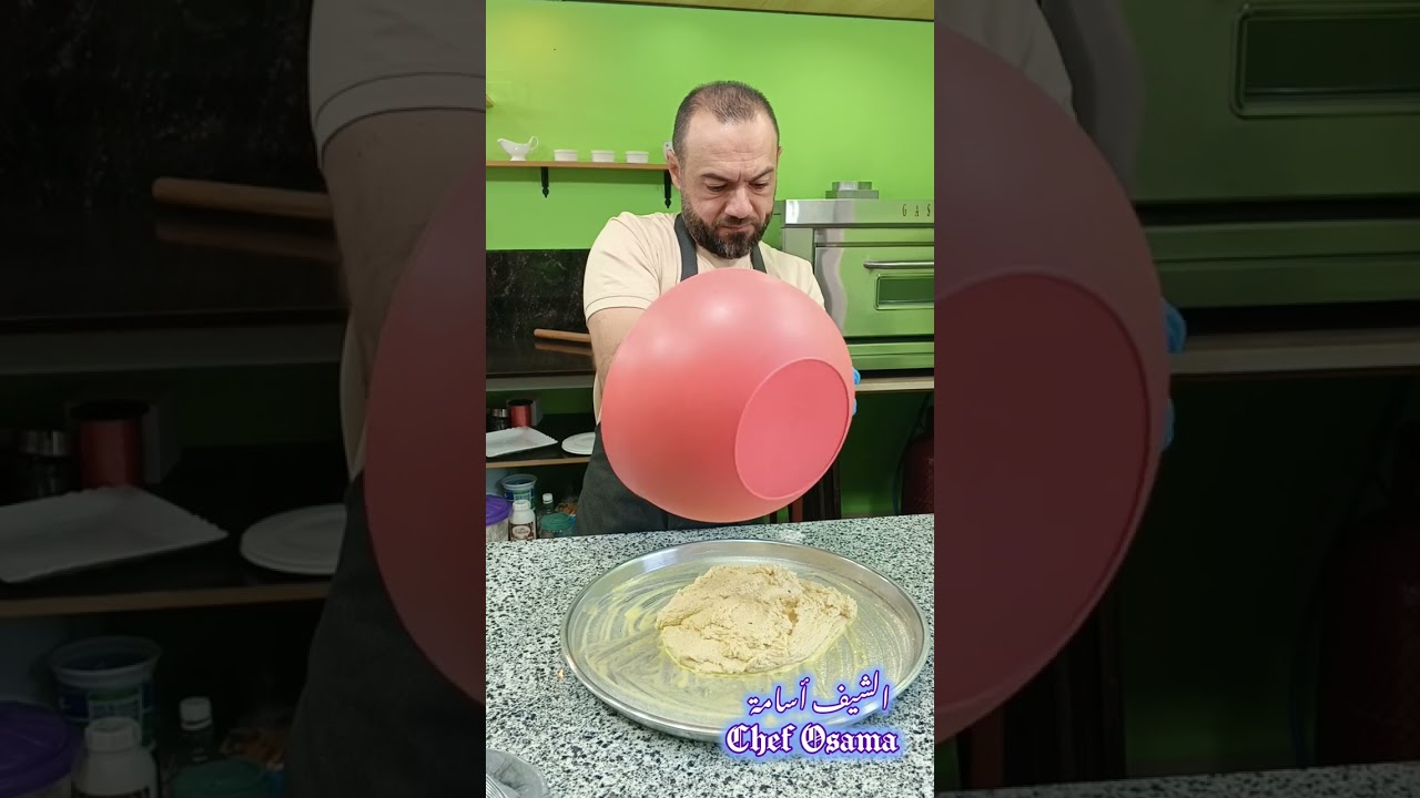 فرك الكنافة الناعمة ( النابلسية) بسميد الفرخة #الشيف_أسامة_أبو_فراس #حلويات #cake #food