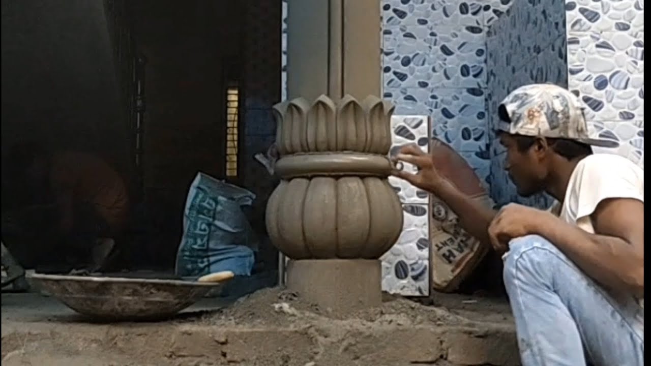 ফোর্সের পিলার ডিজাইন|New Round Pillar Design - Sand Cement PillarDesign