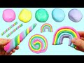 How to Make DIY Edible Play Doh Rainbow Marshmallow Treats | Fun &amp; Easy Rainbow Desserts!