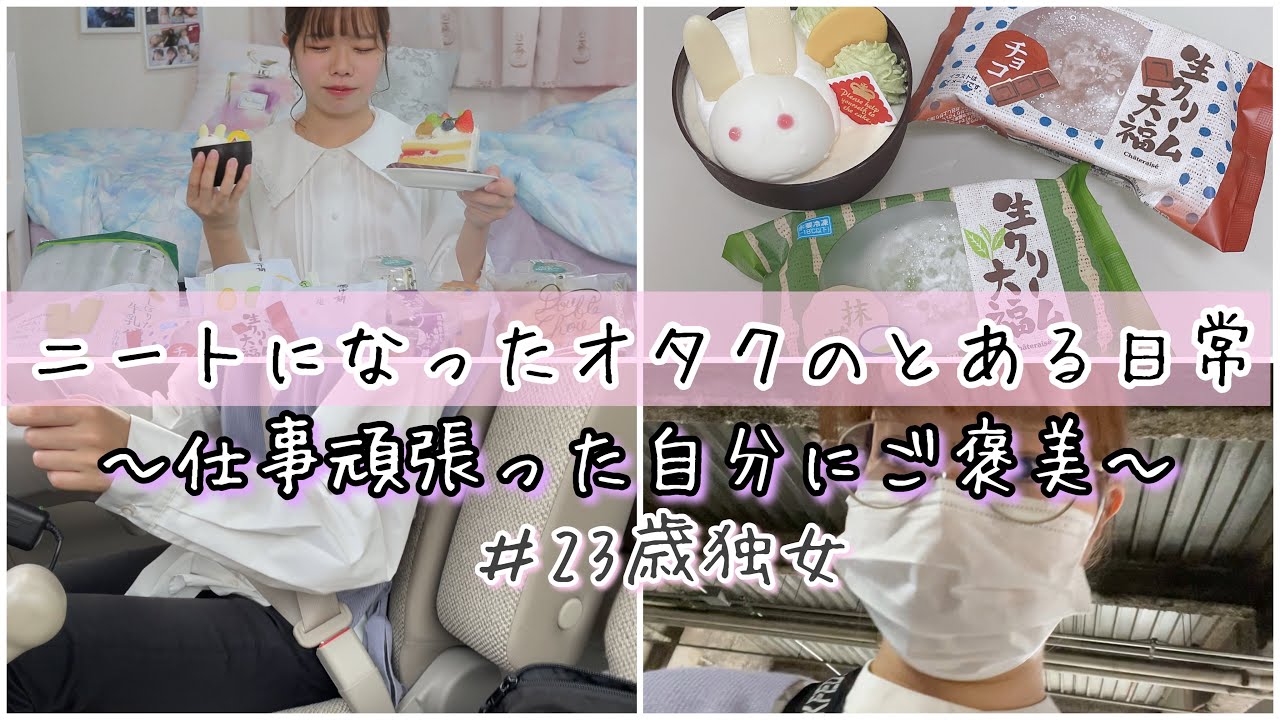 【Vlog】ニートになったオタクのとある日常♡スイーツ爆買い編【23歳独身女】シャトレーゼ