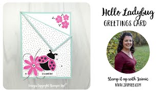 Stampin' Up! Hello Ladybug Fun Fold Card Tutorial