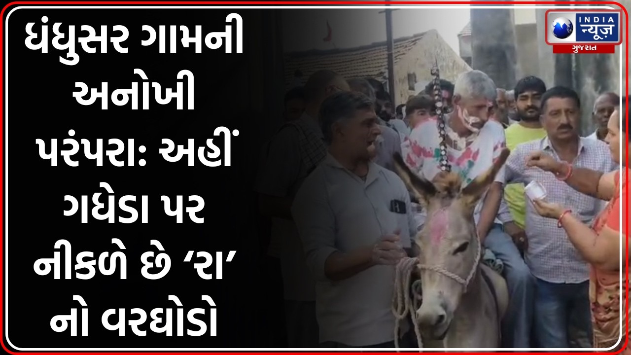 Junagadh: Dhuleiti પર ગધેડાની સવારી, જાણો શું છે 'Ra' નો વરઘોડો?